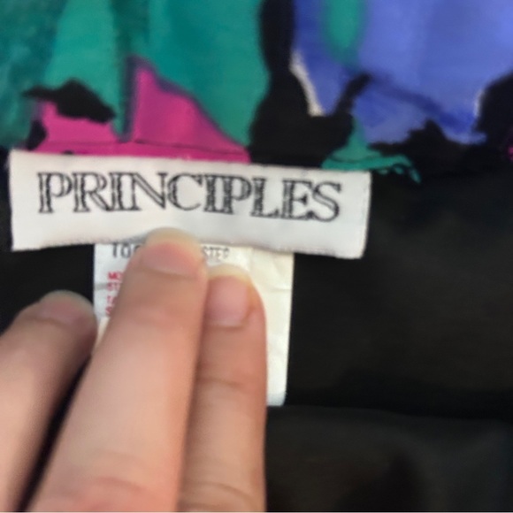 Vintage Floral Print Faux Wrap Pencil Skirt Women’s size 14 Colourful Artsy - Picture 8 of 11